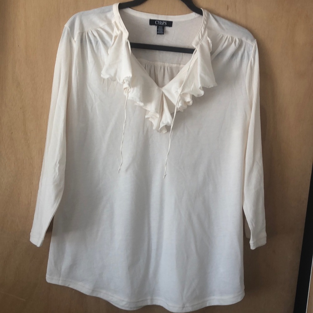 Chaps 3/4 sleeve blouse